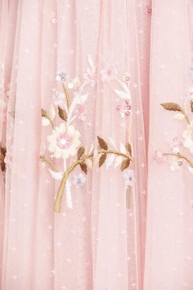 Petunia Cap Sleeve Gown Pink Women Needle and Thread Dresses