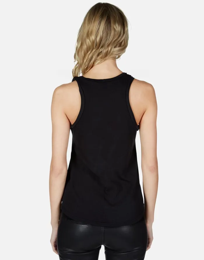 Peyton Rainbow Smudge Lip Black Women039s Lauren Moshi Tanks