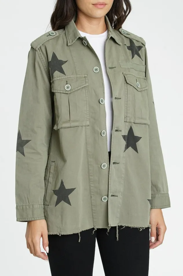 Pistola Denim Camilo Military Jacket 8211 Royal Honor Women Jackets and Outerwear