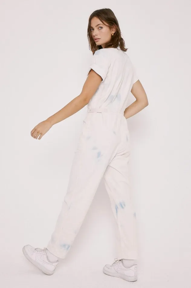 Pistola Denim Grover Short Sleeve Field Suit 8211 Blue Surf Women Jumpsuits and Dresses