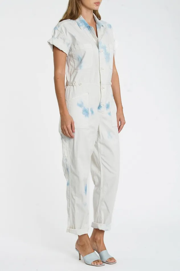 Pistola Denim Grover Short Sleeve Field Suit 8211 Blue Surf Women Jumpsuits and Dresses