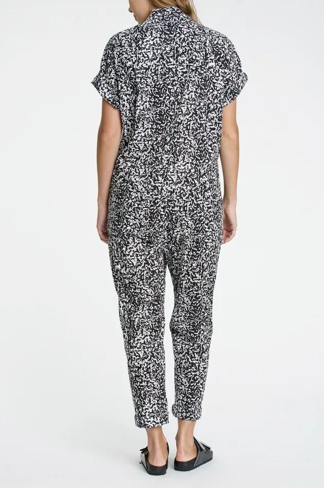 Pistola Denim Sabine Slouchy Jumpsuit 8211 White Noise Women Jumpsuits and Dresses