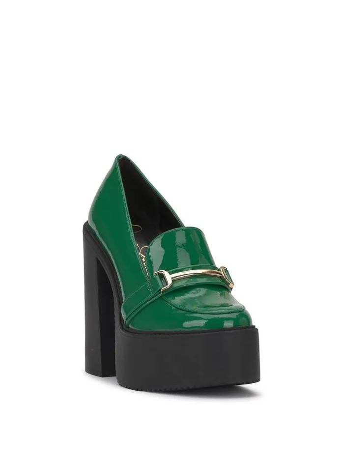 Platforms Shoes Jessica Simpson Himinka Platform Loafer In Green