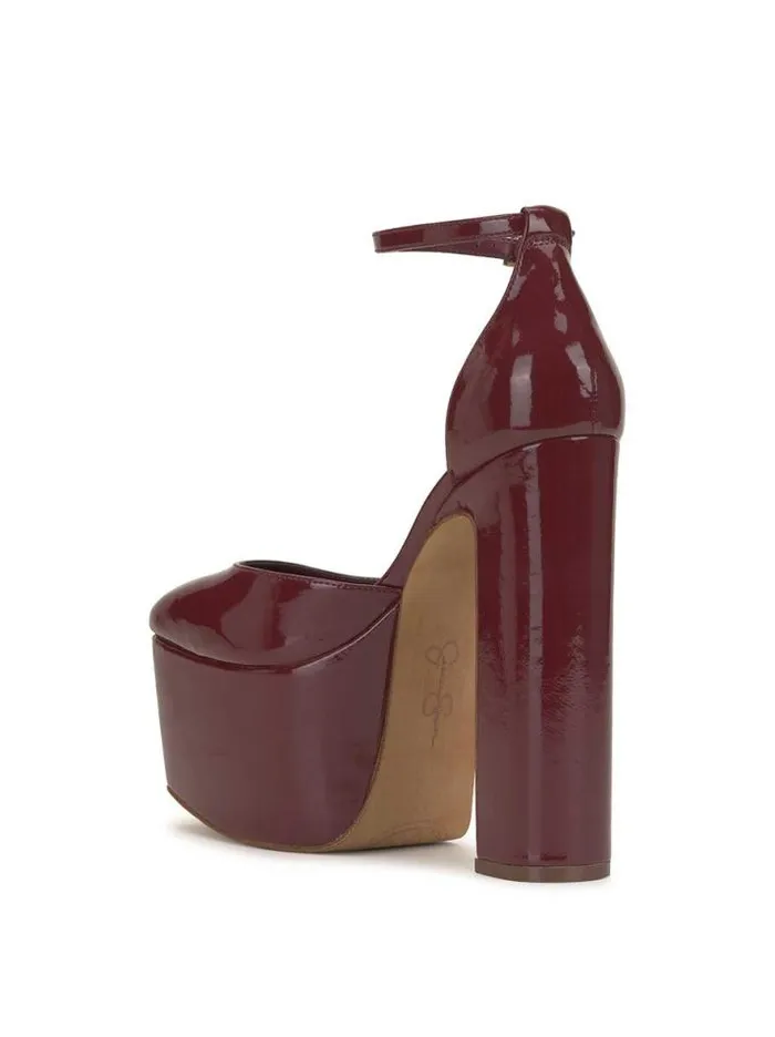 Platforms Shoes Jessica Simpson Pinkston Platform Pump In Malbec