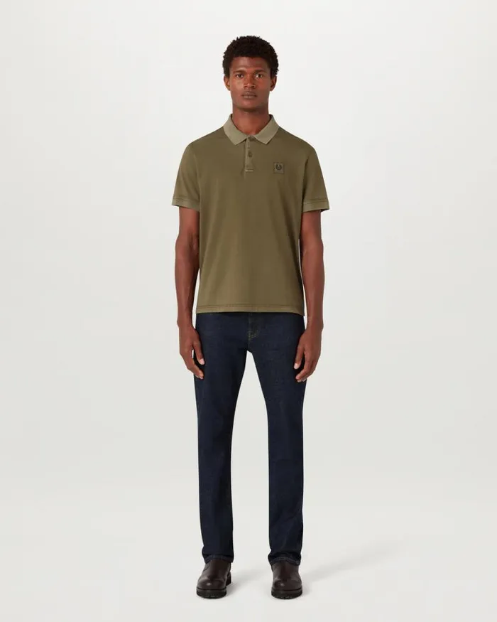 Polo Shirts Men Belstaff Hockley Polo Surplus Green Polo Shirts Men Belstaff Hockley Polo Surplus Green