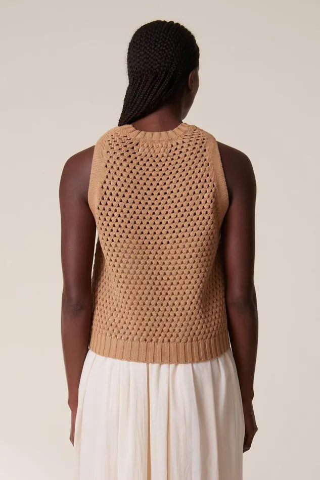 Pulls and Vests Women Leon and Harper Maaike Plain Jumper Oatmeal