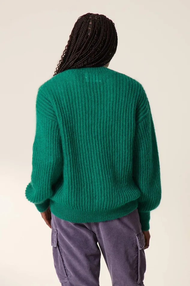 Pulls and Vests Women Leon and Harper Manou Pln Cardigan Green