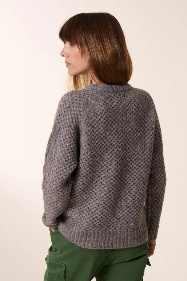Pulls and Vests Women Leon and Harper Marius Chn Jumper Grey