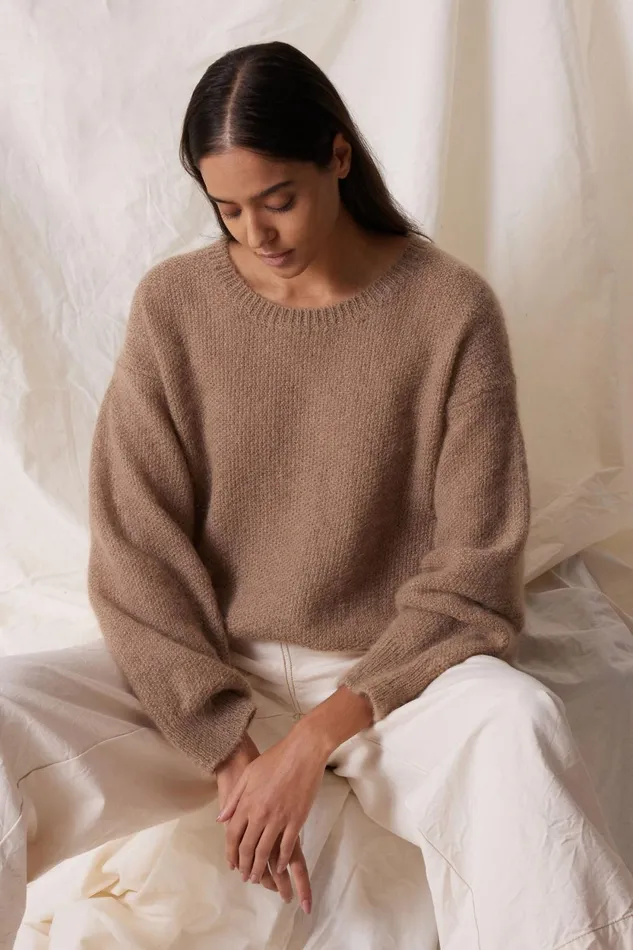 Pulls and Vests Women Leon and Harper Meiko Plain Jumper Beige