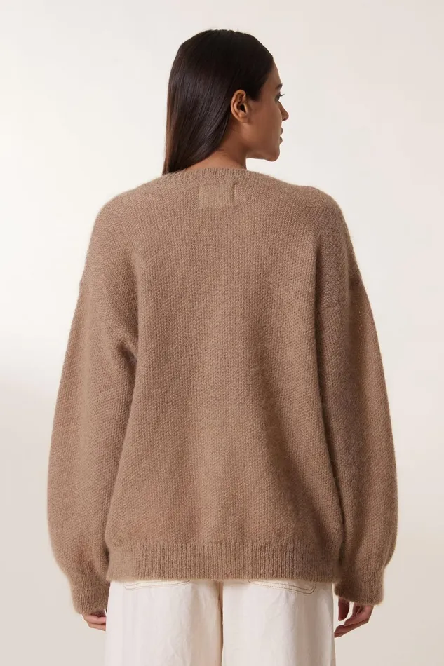 Pulls and Vests Women Leon and Harper Meiko Plain Jumper Beige