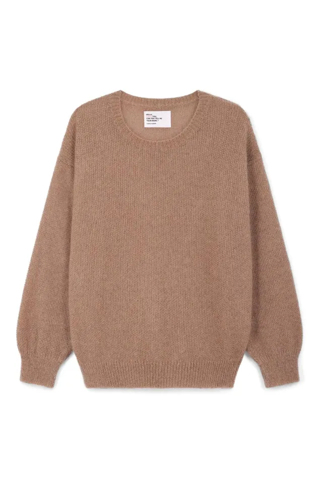 Pulls and Vests Women Leon and Harper Meiko Plain Jumper Beige