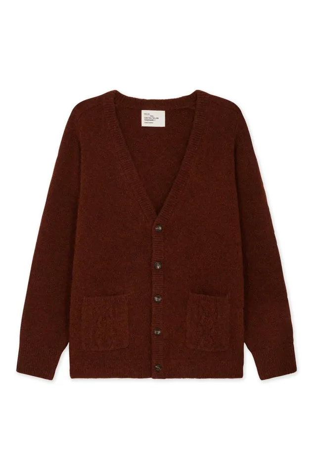 Pulls and Vests Women Leon and Harper Monaco Chn Cardigan Brown