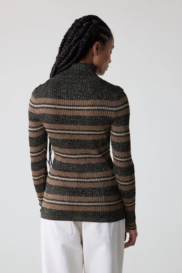 Pulls and Vests Women Leon and Harper Mular Stripe Jumper Black
