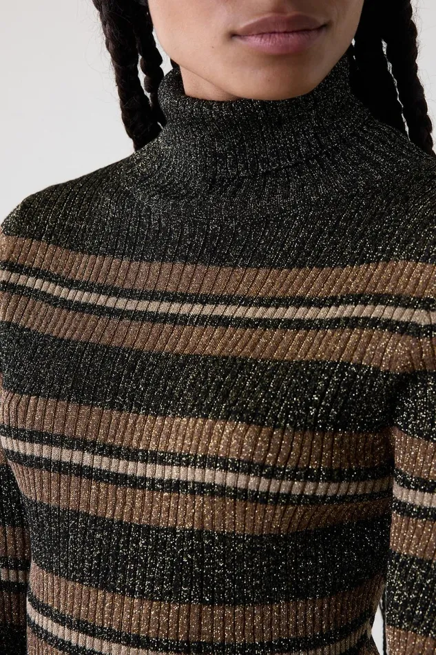Pulls and Vests Women Leon and Harper Mular Stripe Jumper Black