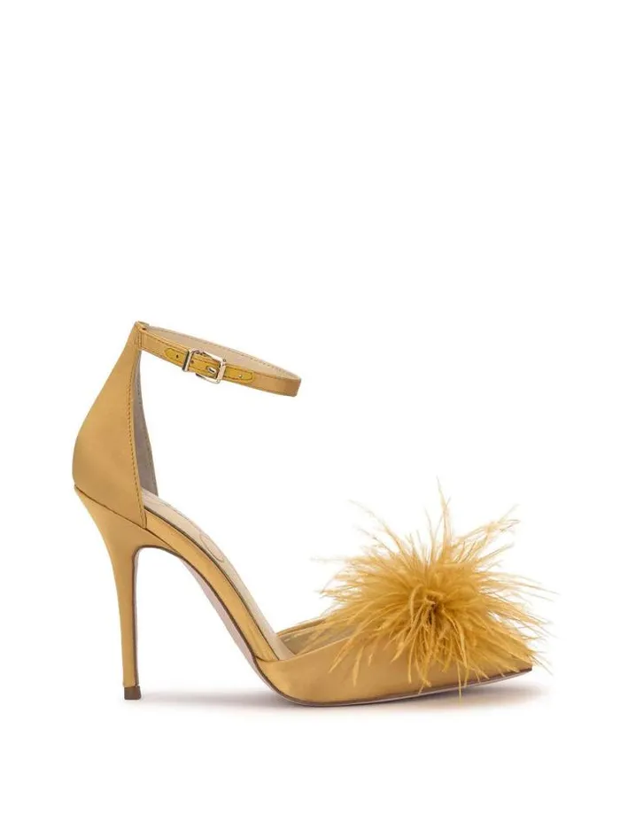 Pumps Shoes Jessica Simpson Wolistie High Heel In Satin Brass