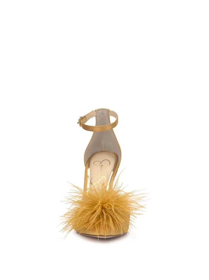 Pumps Shoes Jessica Simpson Wolistie High Heel In Satin Brass