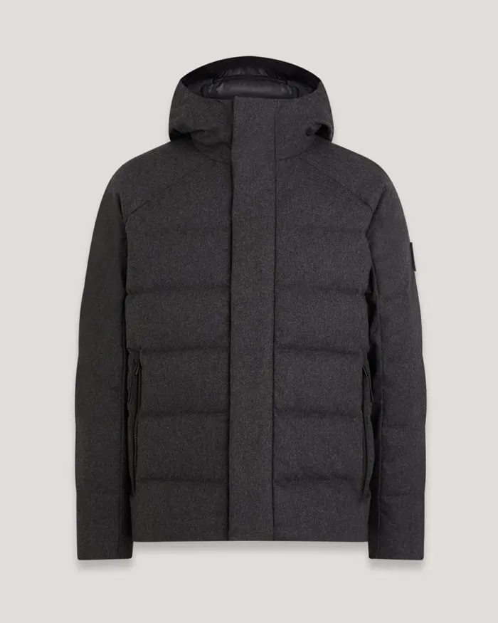 Quilt and Down Jackets Men Belstaff Apex Jacket Charcoal Heather