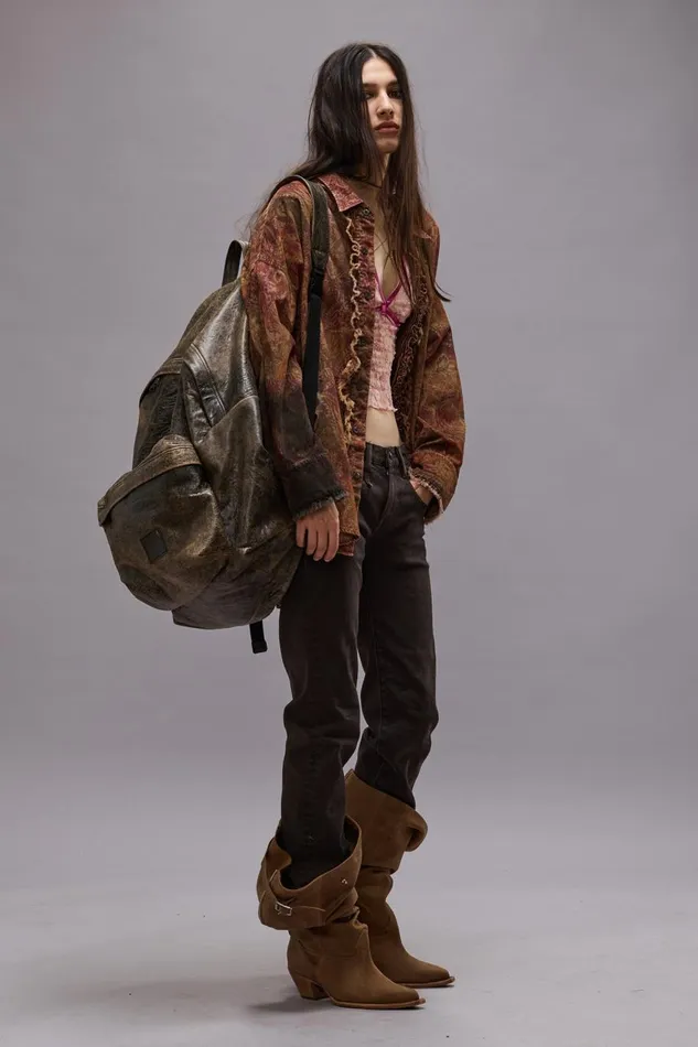 R13 Boy Straight Women BOY STRAIGHT JEAN 8211 CHOCOLATE BROWN STRETCH