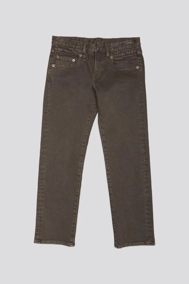R13 Boy Straight Women BOY STRAIGHT JEAN 8211 CHOCOLATE BROWN STRETCH