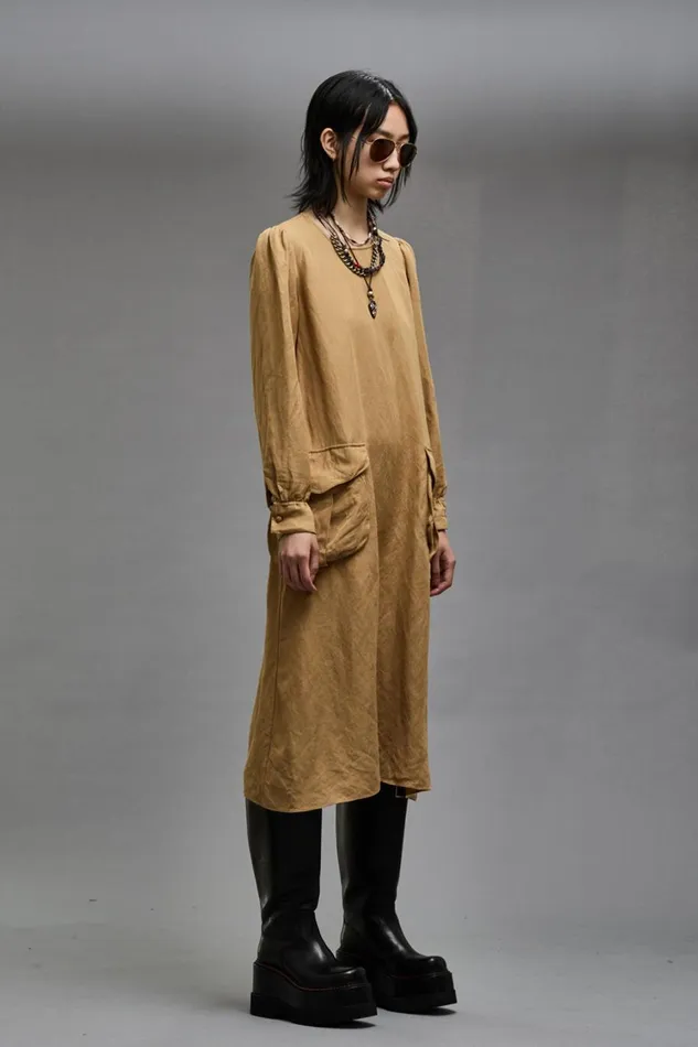 R13 Dresses and Skirts Women BELLOW POCKET DRESS 8211 KHAKI