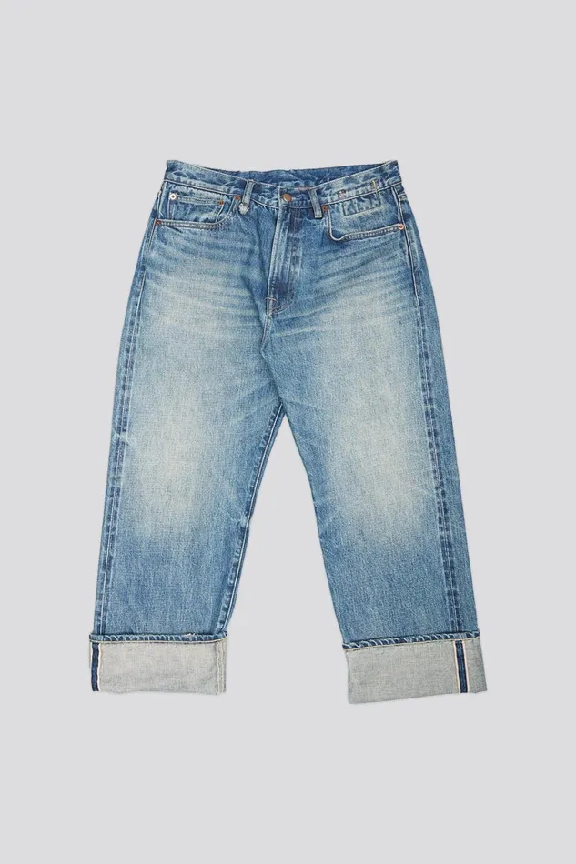 R13 Drop Women TAILORED DROP JEAN 8211 ASPEN SELVEDGE BLUE