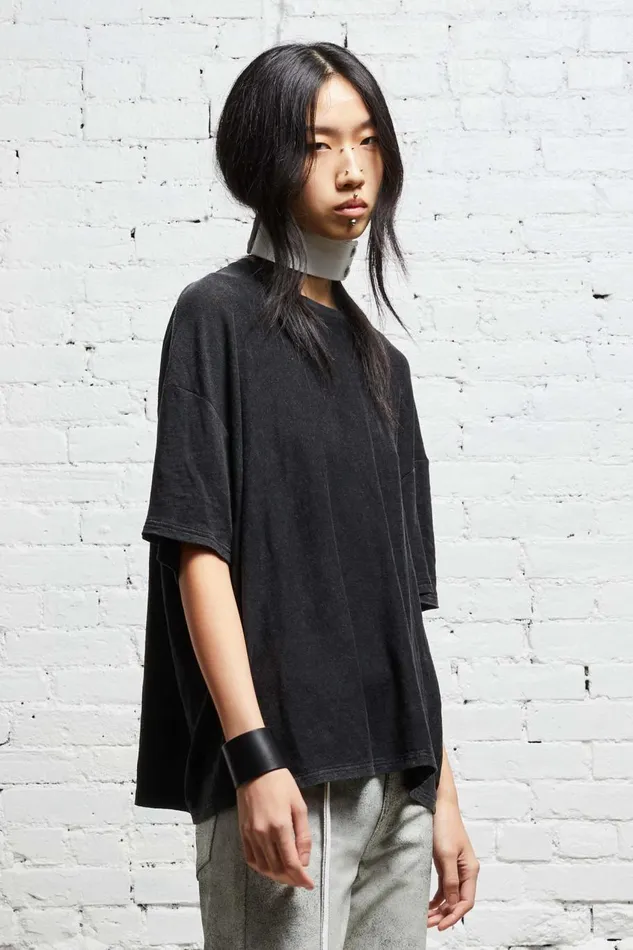 R13 Sale Women BOXY T 8211 ACID BLACK