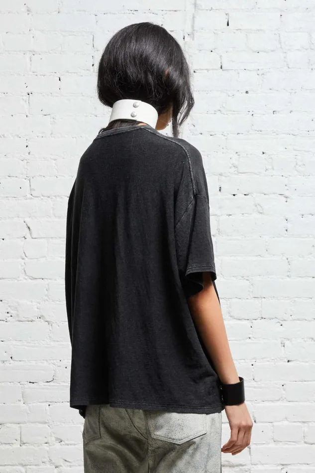 R13 Sale Women BOXY T 8211 ACID BLACK