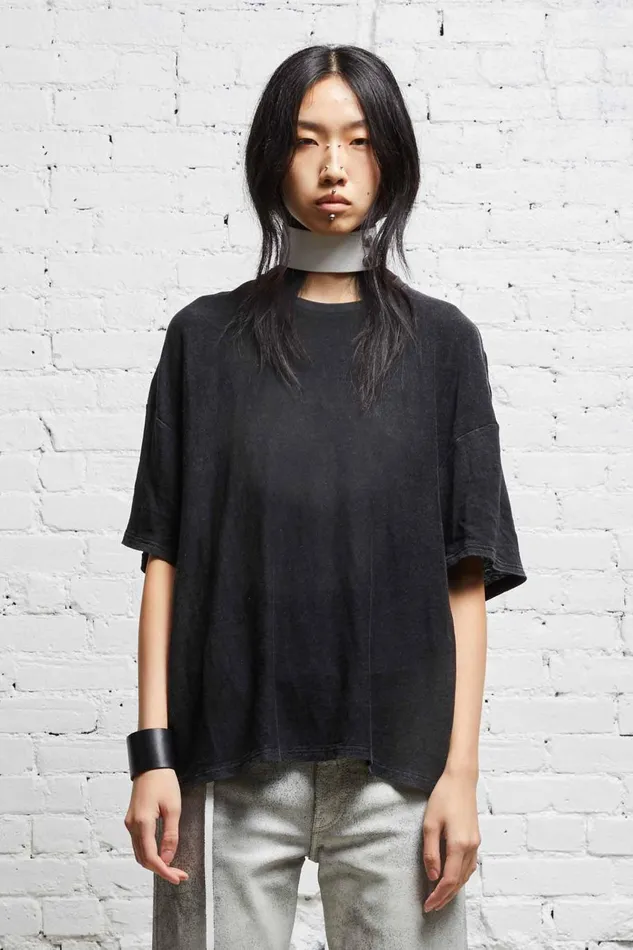 R13 Sale Women BOXY T 8211 ACID BLACK
