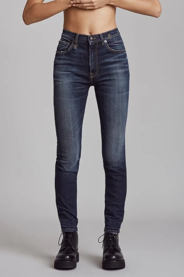R13 Sale Women High Rise Skinny 8211 Howell Indigo Denim