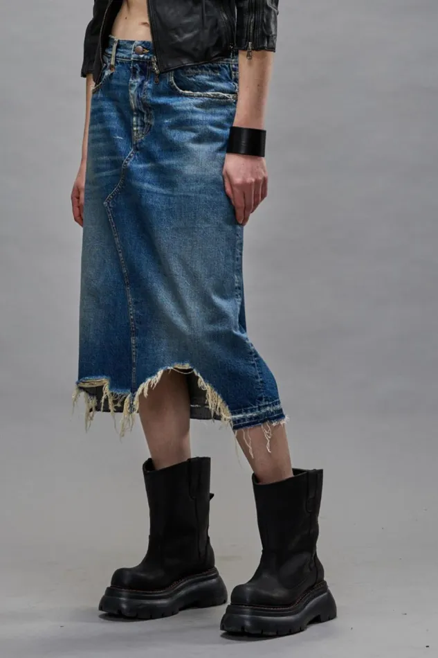 R13 Sale Women JESSE SKIRT 8211 GARNET BLUE