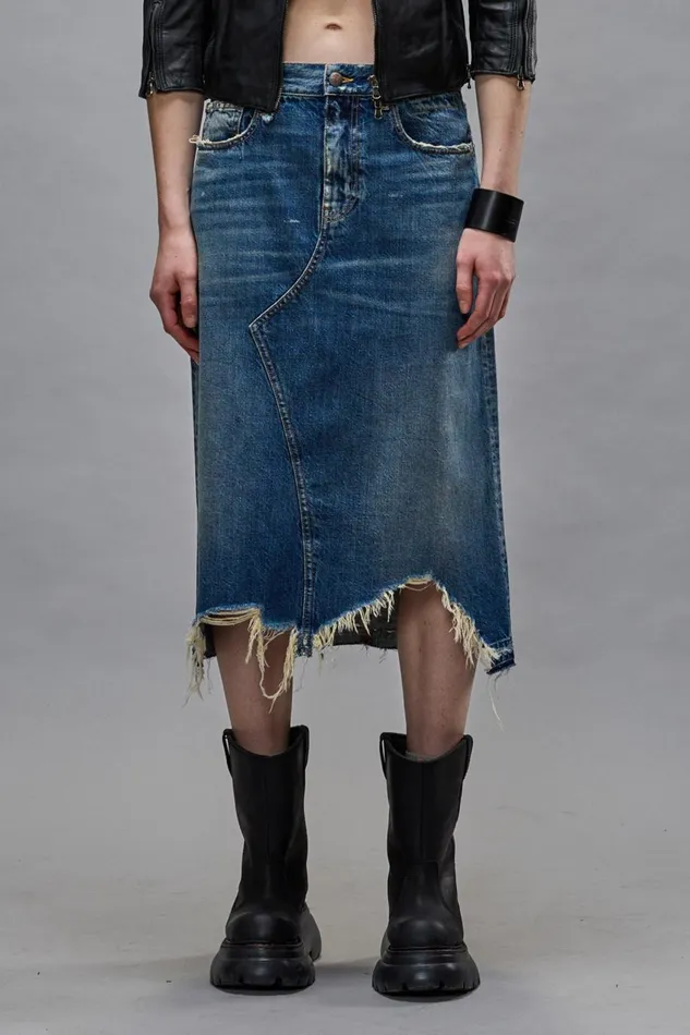 R13 Sale Women JESSE SKIRT 8211 GARNET BLUE