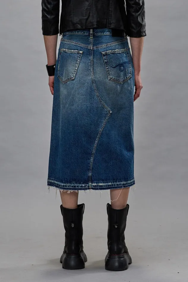 R13 Sale Women JESSE SKIRT 8211 GARNET BLUE