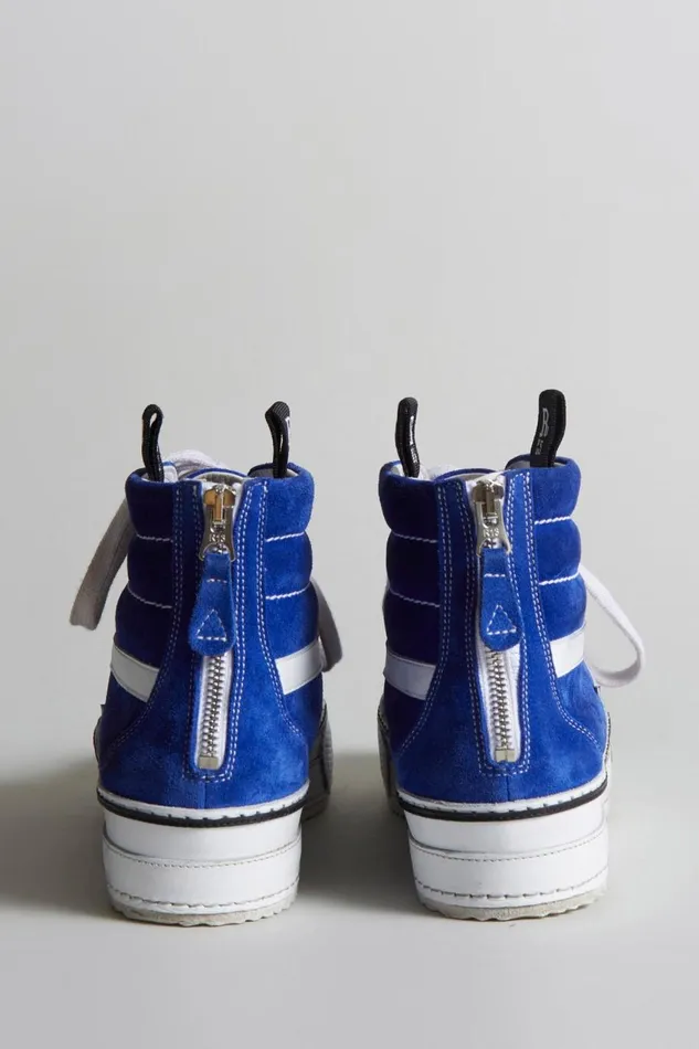 R13 Sale Women ROGUE HIGH TOP 8211 BLUE SUEDE