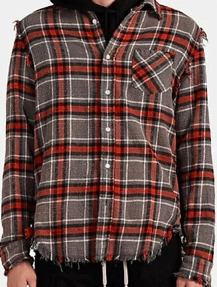 R13 Sale Women SHREDDED SEAM SHIRT