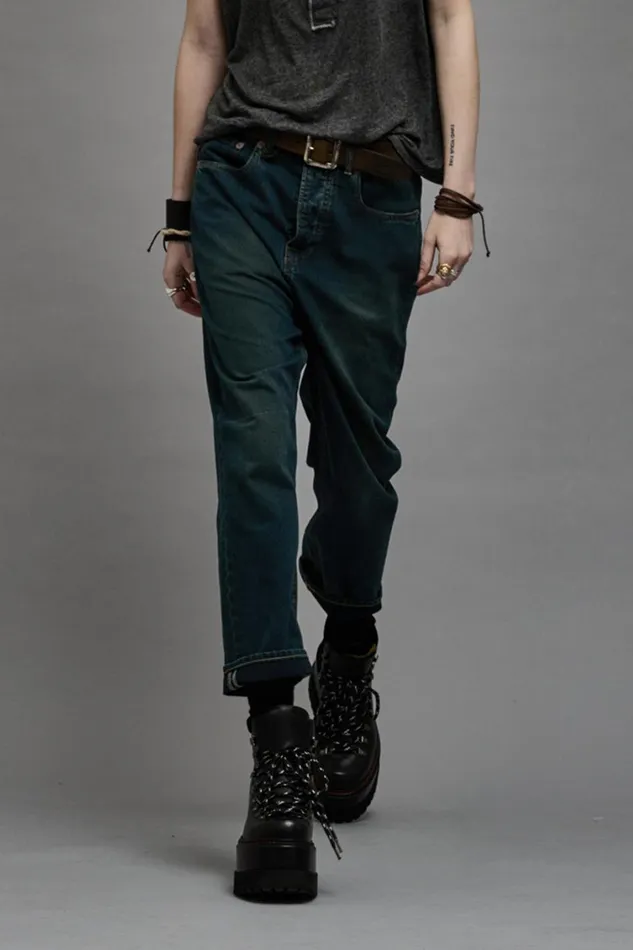 R13 Sale Women TAILORED DROP 8211 CAMDEN INDIGO