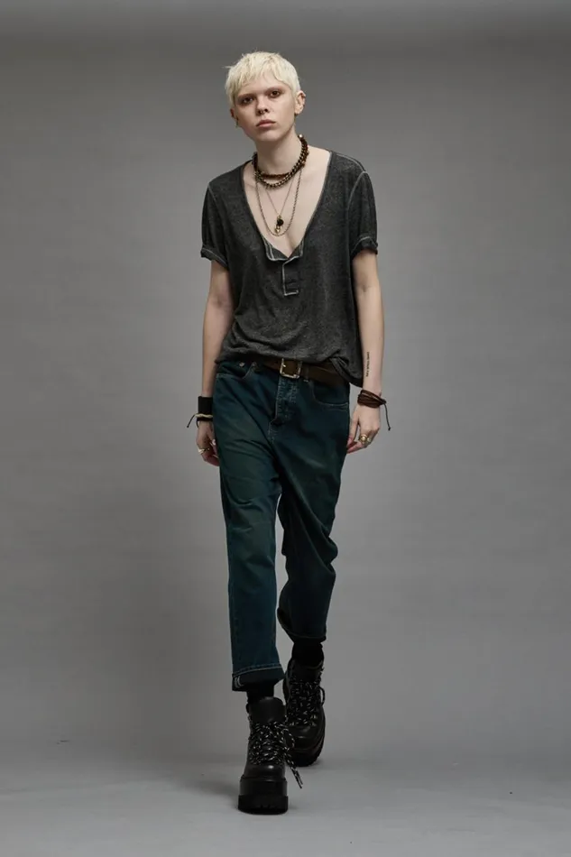 R13 Sale Women TAILORED DROP 8211 CAMDEN INDIGO
