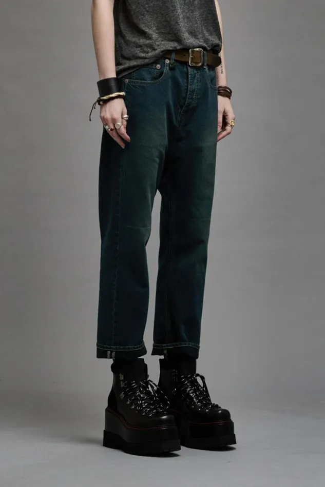 R13 Sale Women TAILORED DROP 8211 CAMDEN INDIGO