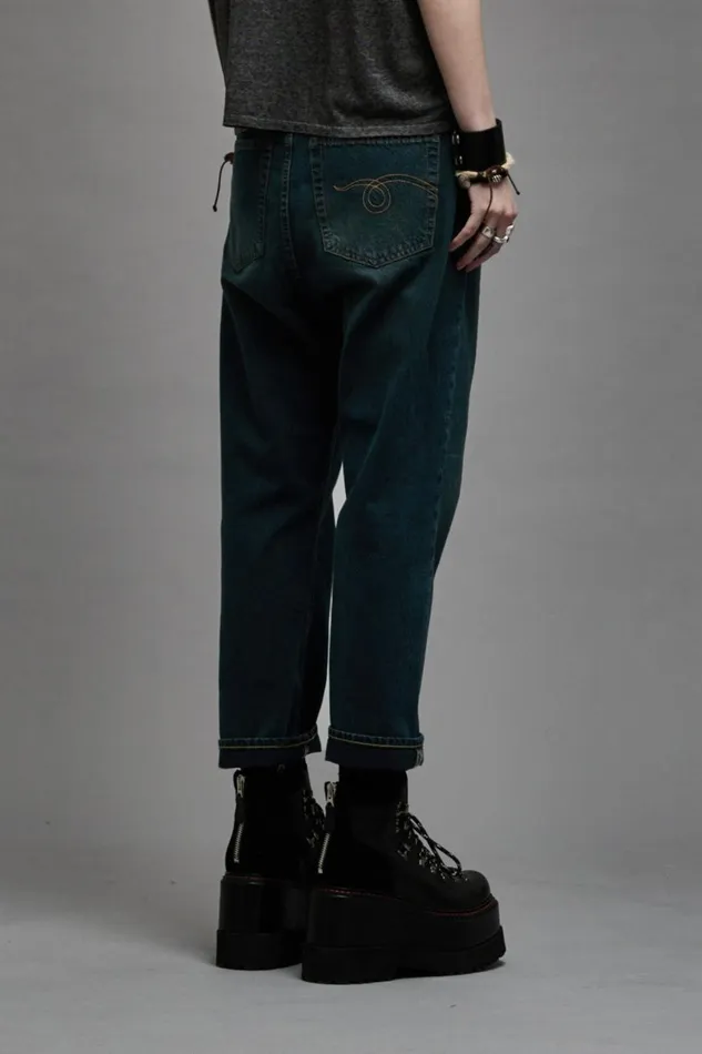 R13 Sale Women TAILORED DROP 8211 CAMDEN INDIGO