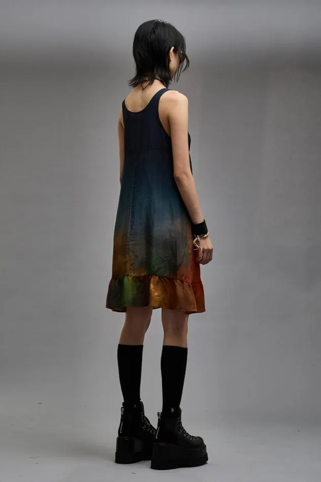 R13 Sale Women TANK SLIP 8211 TIEDYE PRINT