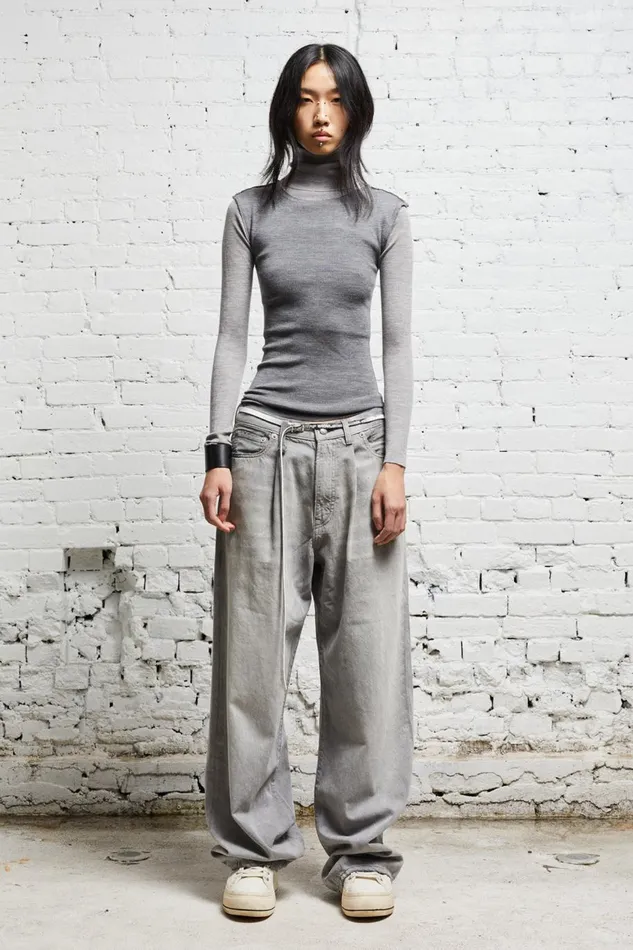 R13 Sale Women TURTLENECK TWIN SET 8211 MULTIGREY