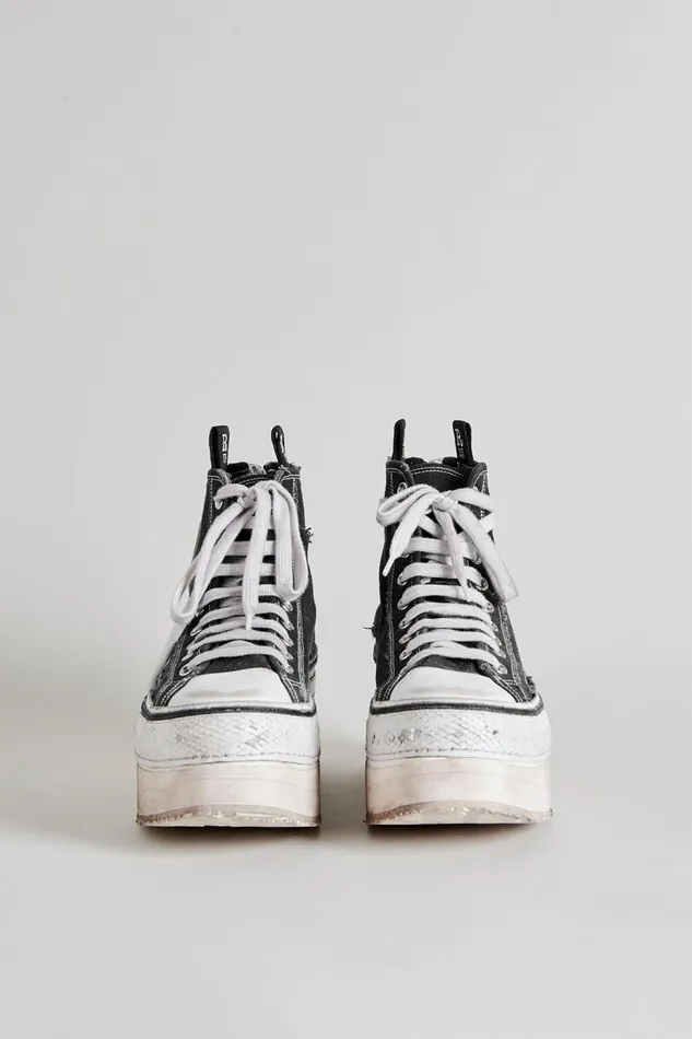 R13 Sneakers Women Courtney High Top Sneaker Denim
