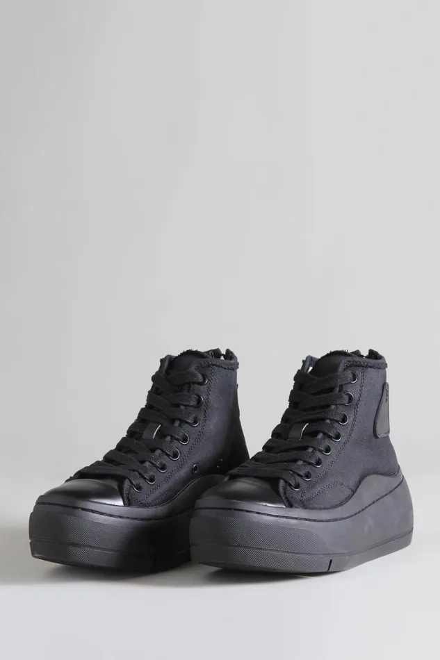 R13 Sneakers Women KURT HIGH TOP 8211 BLACKOUT