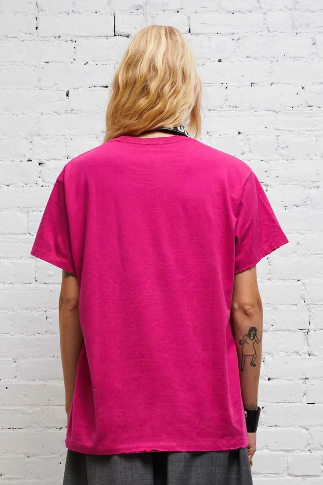 R13 TShirts Women NEW YORK BOY T 8211 HOT PINK