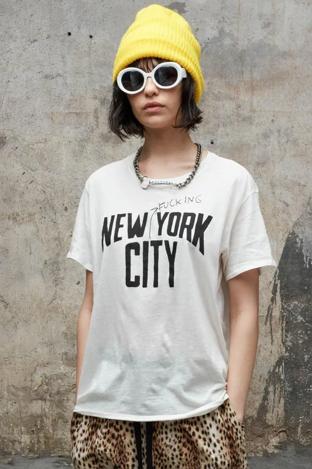 R13 TShirts Women NYFC BOY T