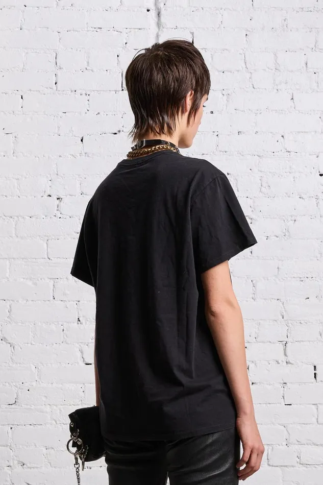 R13 TShirts Women PUNK BOY T 8211 BLACK