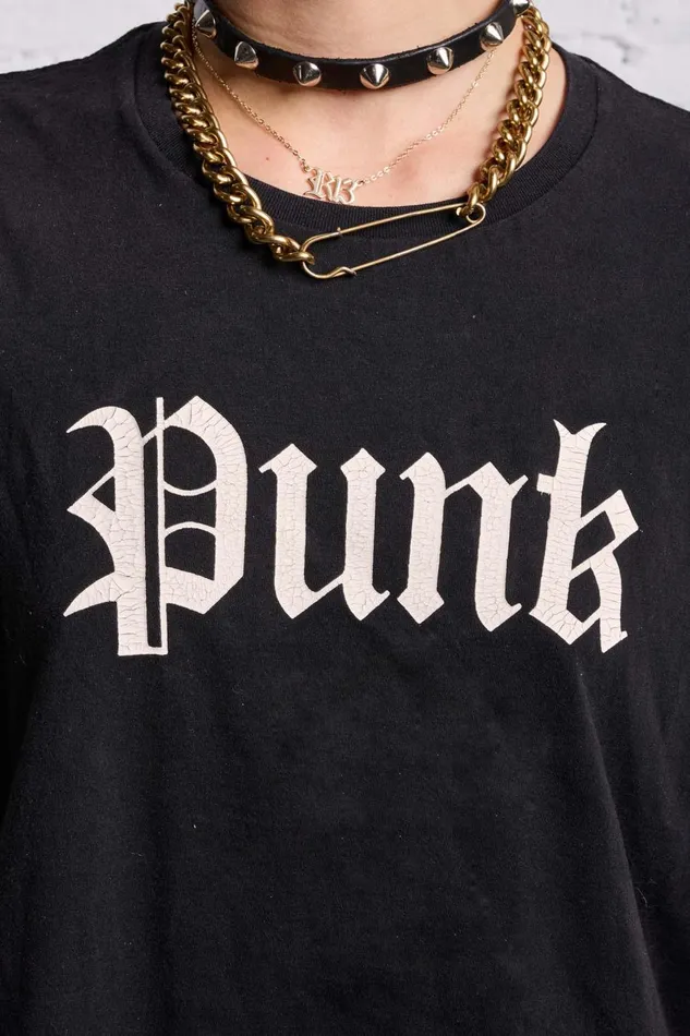R13 TShirts Women PUNK BOY T 8211 BLACK