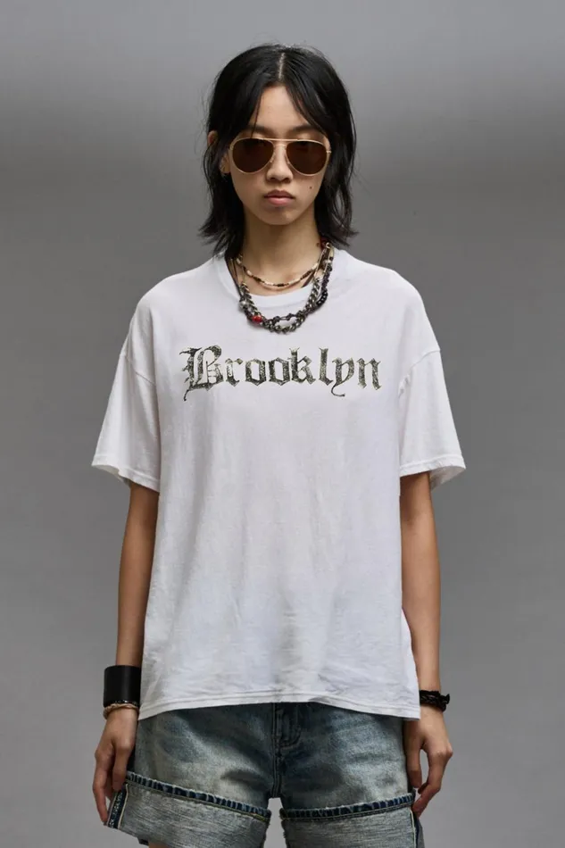 R13 TShirts Women R13 BROOKLYN RELAXED T 8211 ECRU