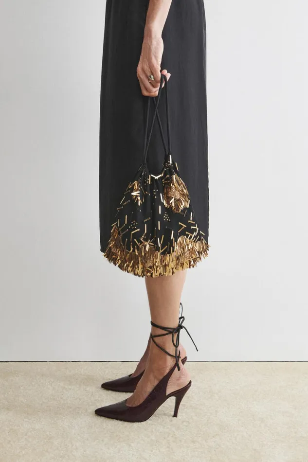 Rachel Comey Clutches Handbags Crossbody Women Hibiscus Fringe Bag Black Rachel Comey Clutches Handbags Crossbody Women Hibiscus Fringe Bag Black
