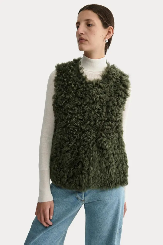 Rachel Comey Jackets Outerwear Women Oliver Vest Ivory Rachel Comey Jackets Outerwear Women Oliver Vest Ivory