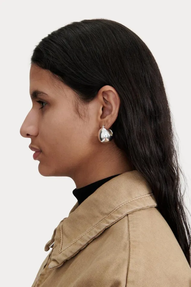 Rachel Comey Jewelry Women Keel Hoop Silver Rachel Comey Jewelry Women Keel Hoop Silver